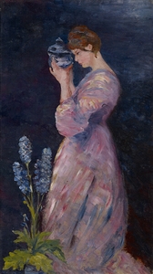 The Blue Bowl [1911] by Katherine Sophie Dreier [1877–1952]